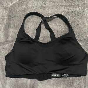 Victoria's Secret Black Sports Bra with Strappy Back